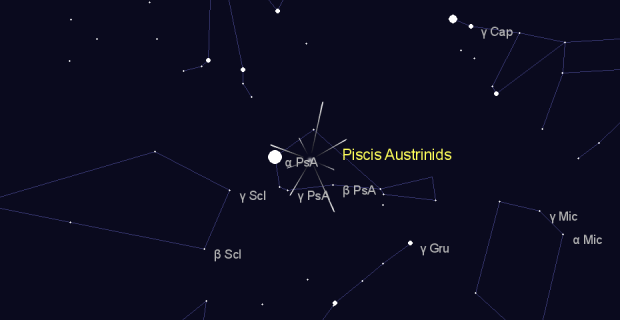 Piscis Austrinids in  on July,05 2025