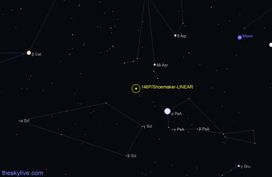 Finder chart of 146P/Shoemaker-LINEAR in Libra on June,06 2023