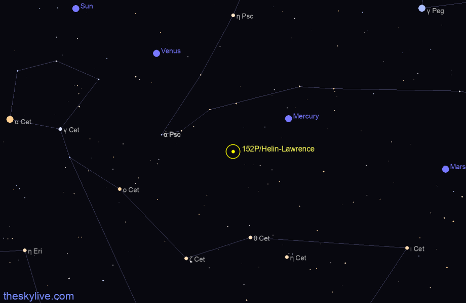 Finder chart of 152P/Helin-Lawrence in Sagittarius on May,16 2022