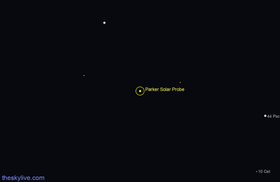 Finder chart of Parker Solar Probe