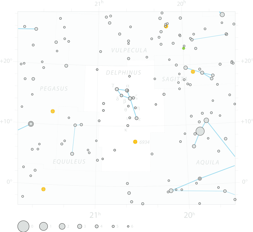 Chart of constellation
