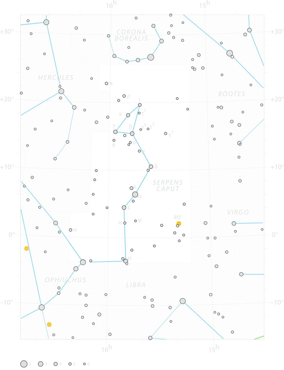 Chart of constellation