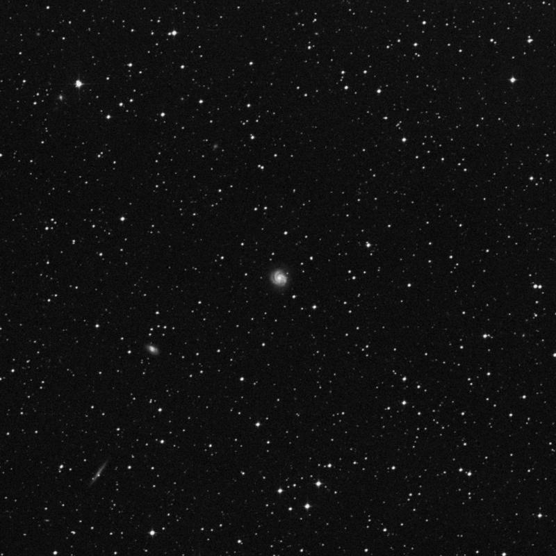Image of IC 1077 - Barred Spiral Galaxy in Libra star