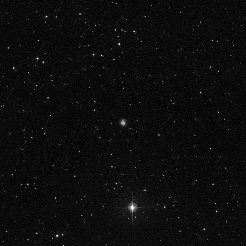 Image of NGC 6001 - Intermediate Spiral Galaxy in Corona Borealis star