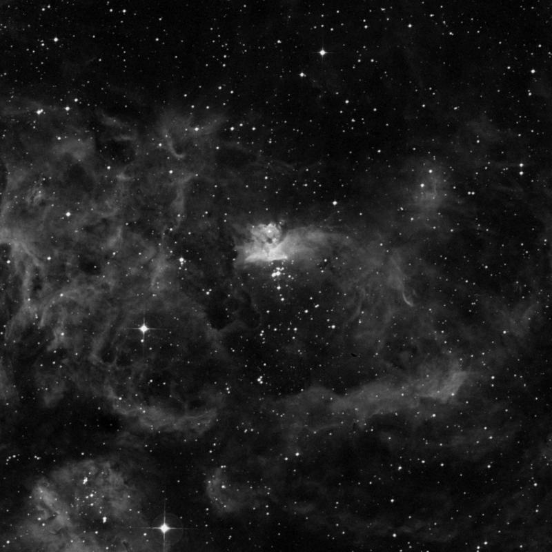 Image of NGC 6357 (War and Peace Nebula) - Star Cluster + Nebula in Scorpius star