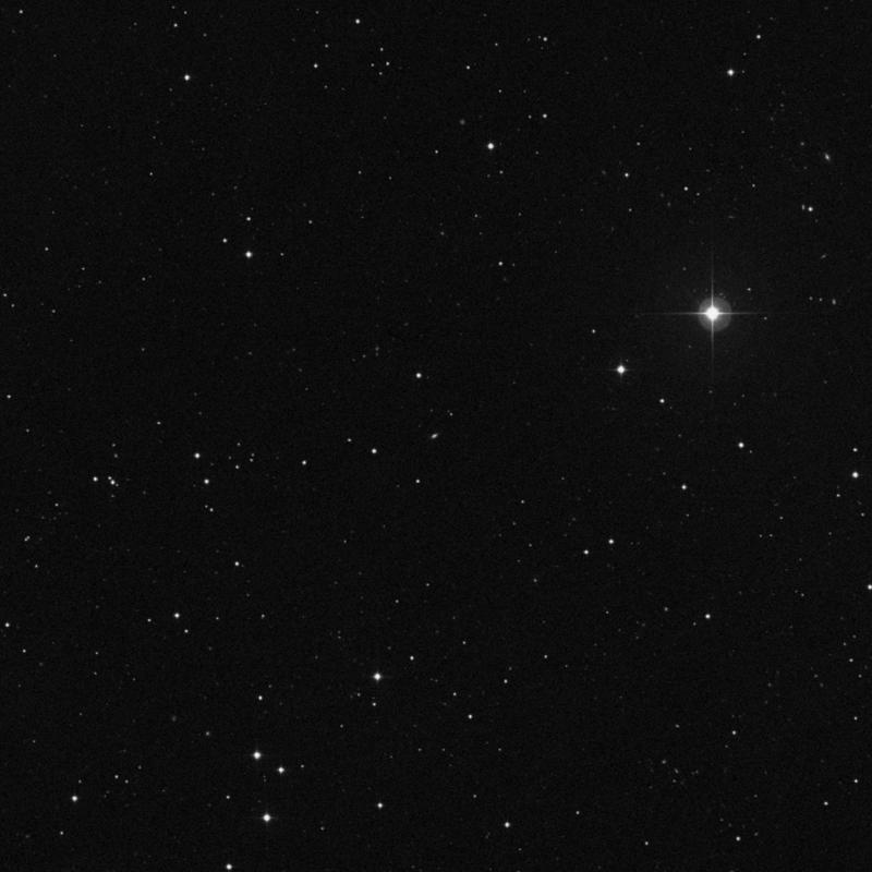 Image of IC 2878 - Elliptical Galaxy in Leo star