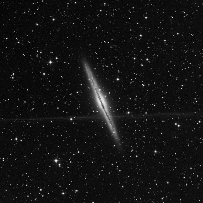 Image of NGC 891 - Spiral Galaxy in Andromeda star