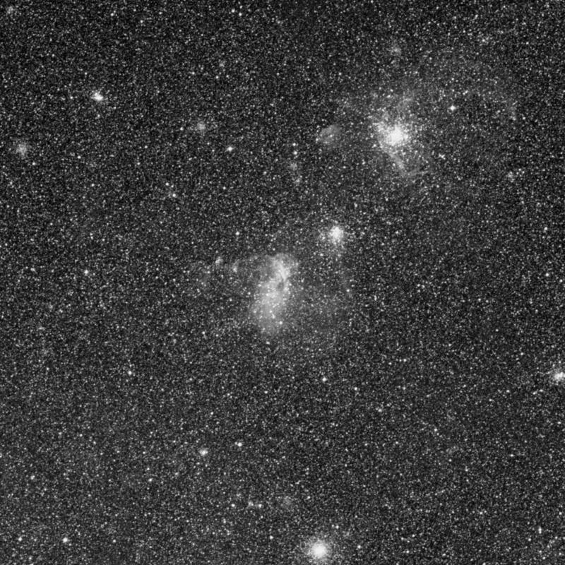 Image of NGC 1858 - Star Cluster + Nebula in Dorado star