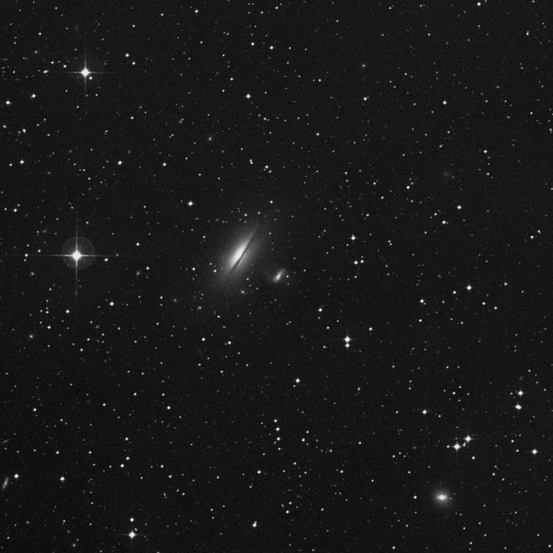 Image of IC 879 - Barred Spiral Galaxy in Hydra star