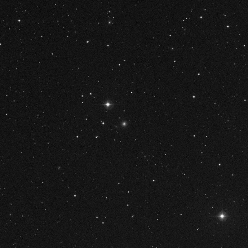 Image of IC 891 - Elliptical Galaxy in Virgo star
