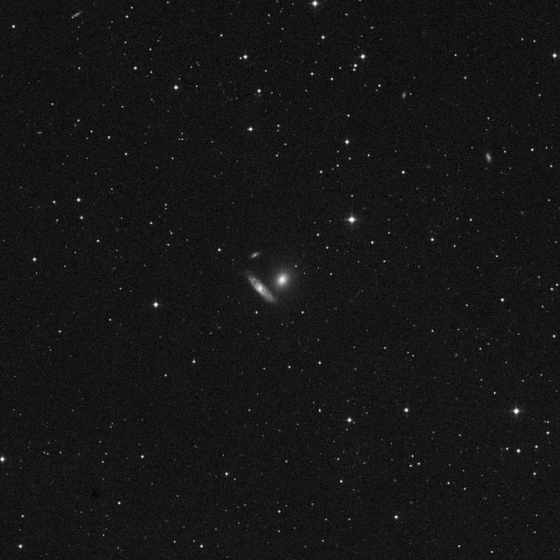 Image of NGC 2872 - Elliptical Galaxy in Leo star
