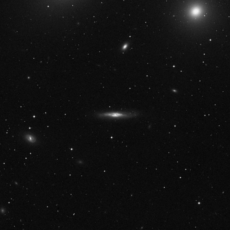Image of NGC 4388 - Barred Spiral Galaxy in Virgo star