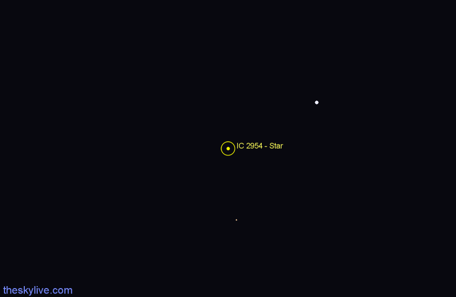 Finder chart IC 2954 - Star in Leo star