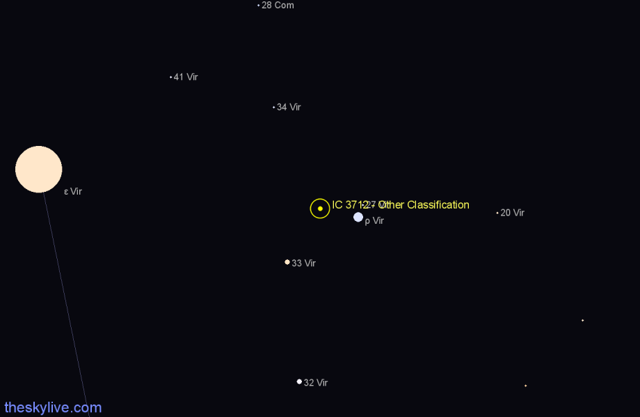 Finder chart IC 3712 - Other Classification in Virgo star