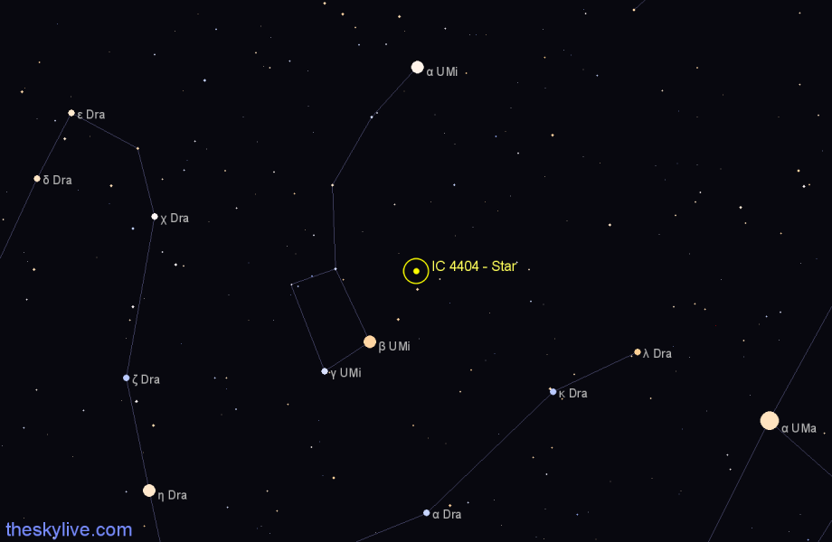 Finder chart IC 4404 - Star in Ursa Minor star