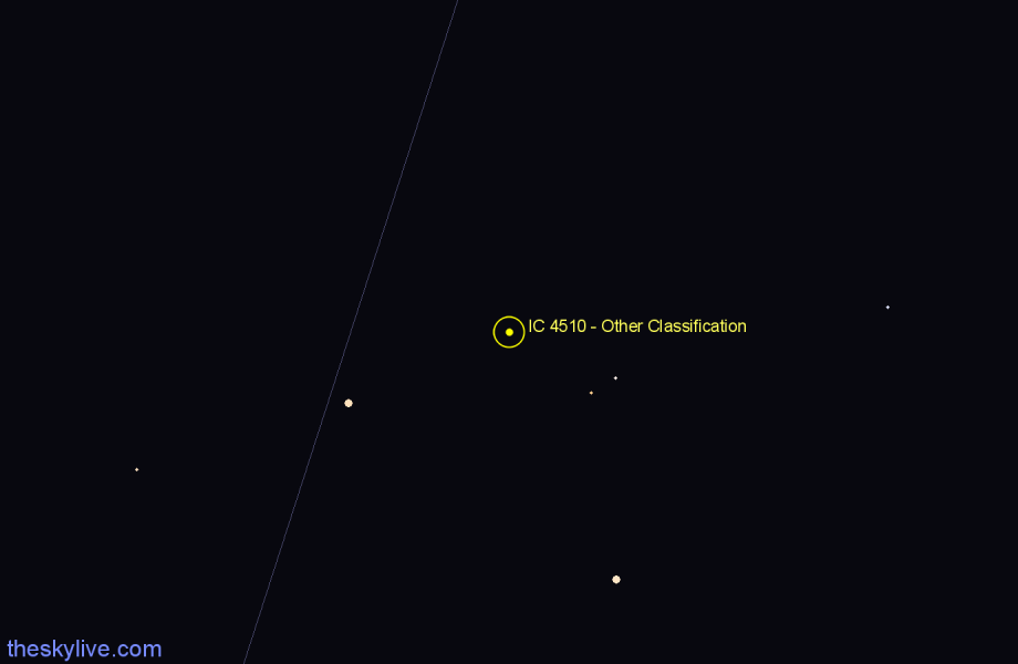 Finder chart IC 4510 - Other Classification in Libra star