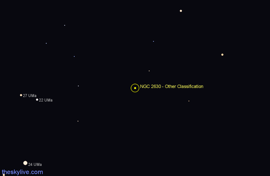 Finder chart NGC 2630 - Other Classification in Ursa Major star