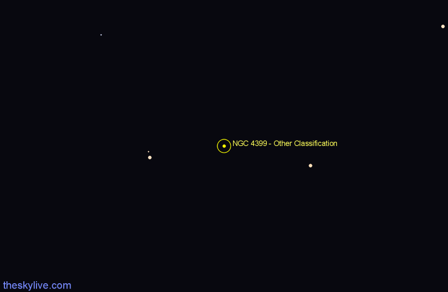 Finder chart NGC 4399 - Other Classification in Canes Venatici star