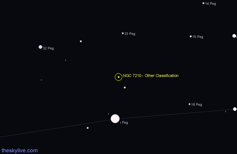 Finder chart NGC 7210 - Other Classification in Pegasus star