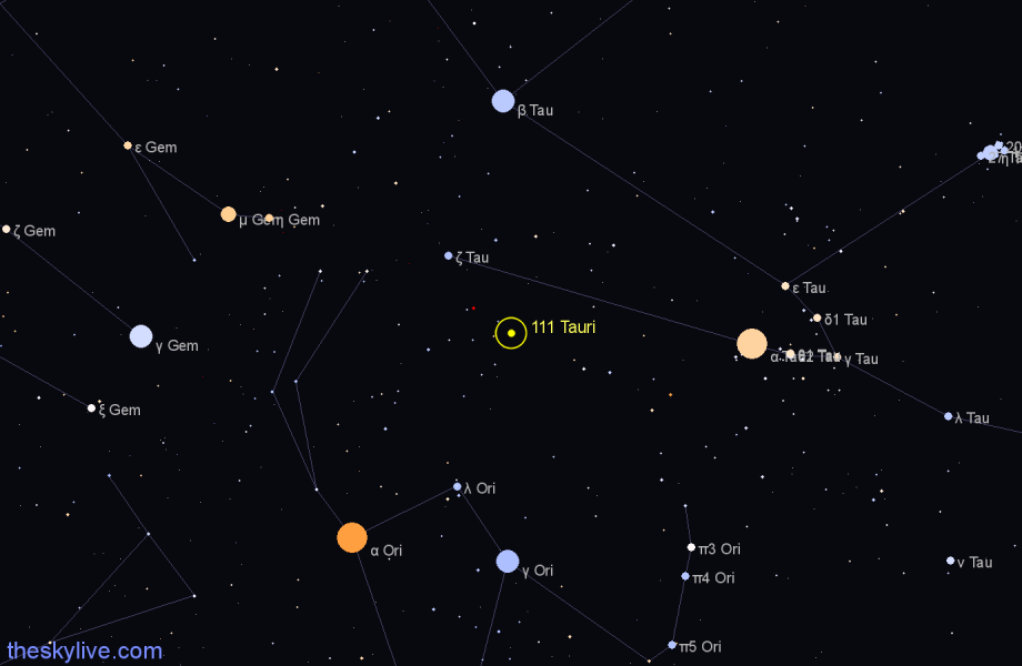 Finder chart 111 Tauri star
