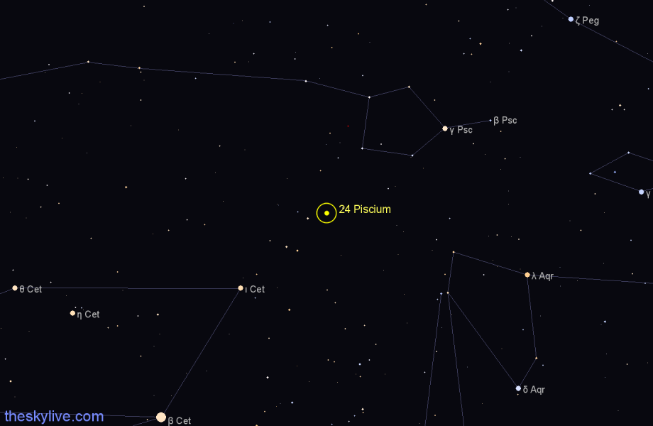Finder chart 24 Piscium star