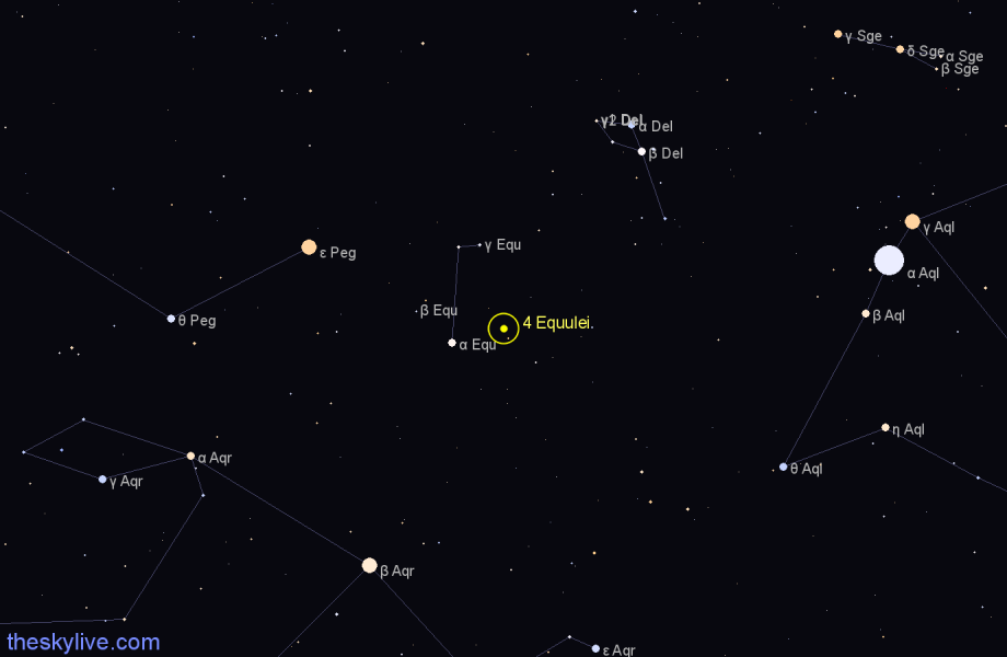 Finder chart 4 Equulei star