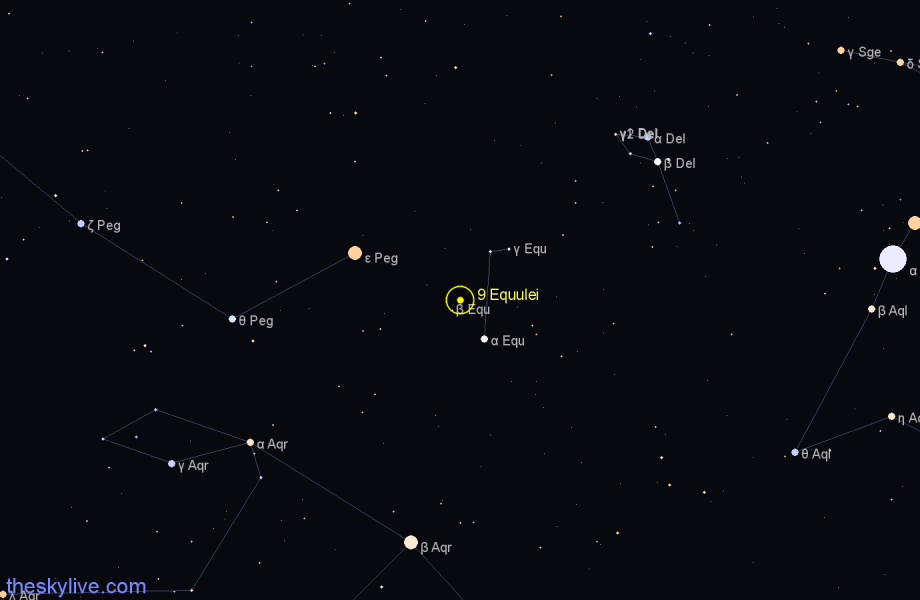 Finder chart 9 Equulei star