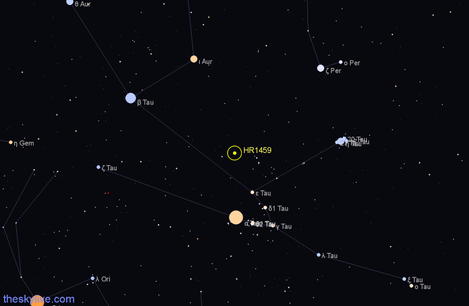 Finder chart HR1459 star