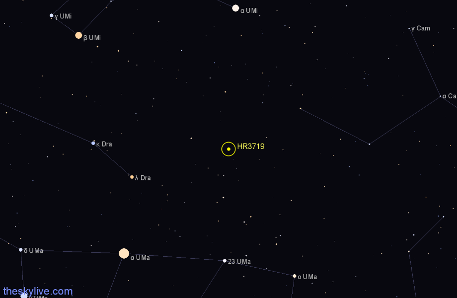 Finder chart HR3719 star