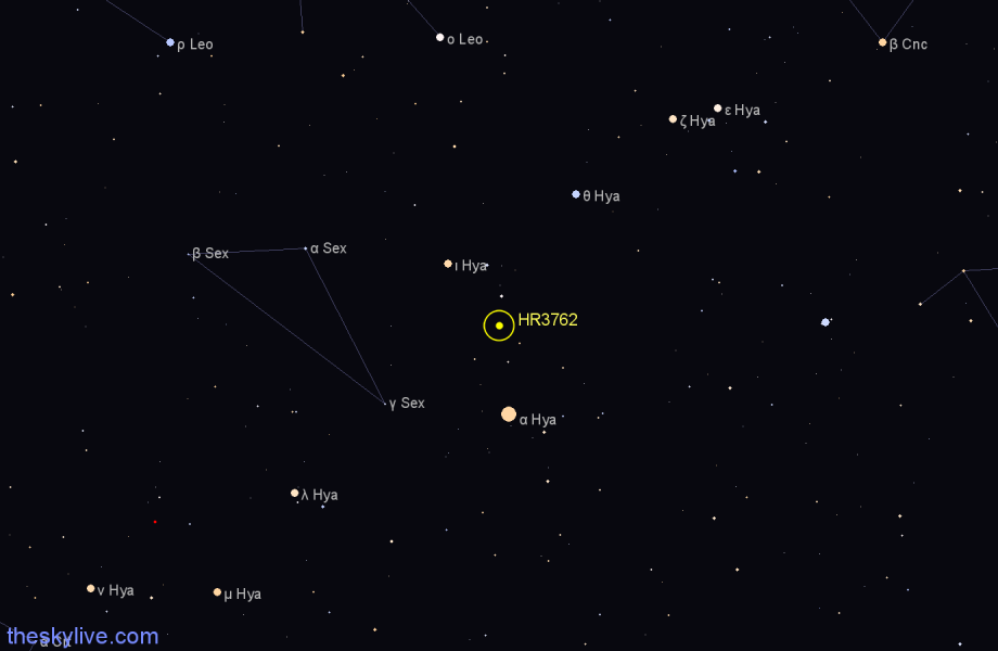 Finder chart HR3762 star