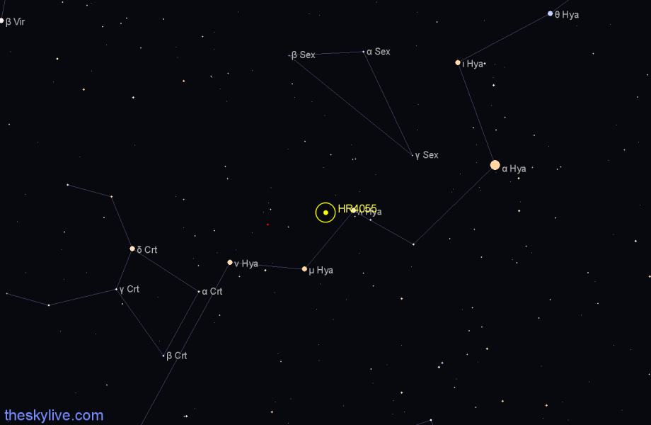 Finder chart HR4055 star