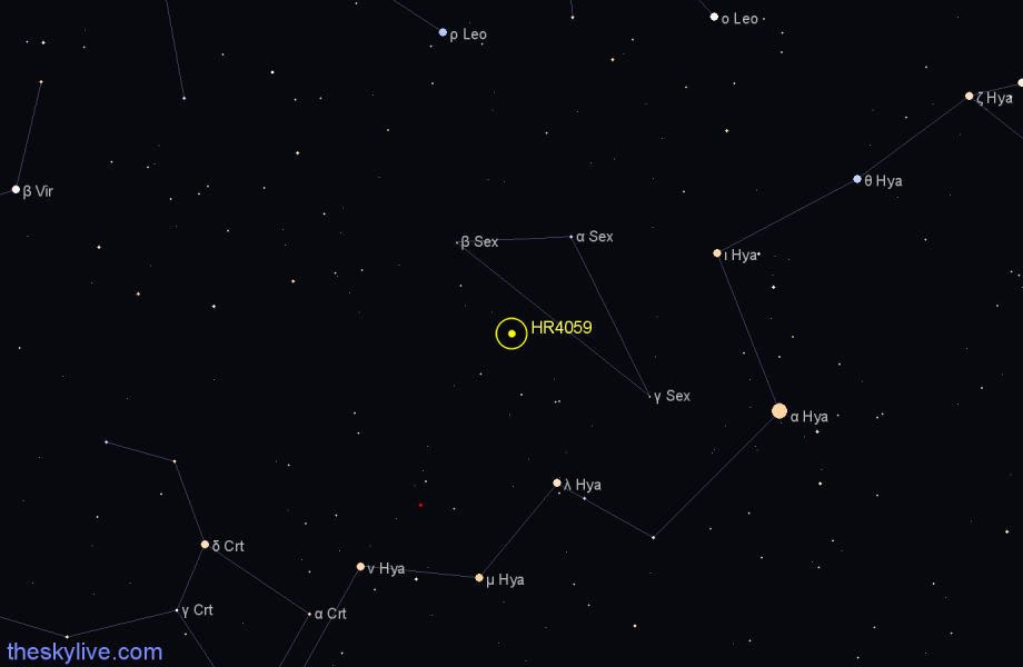 Finder chart HR4059 star