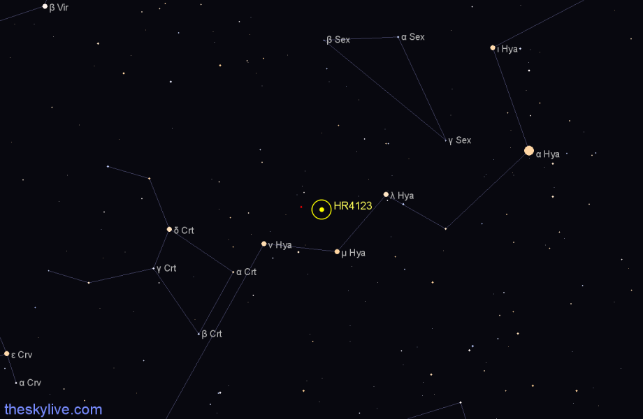 Finder chart HR4123 star