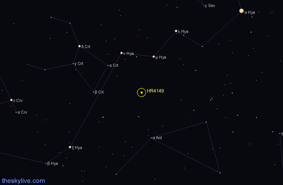 Finder chart HR4149 star