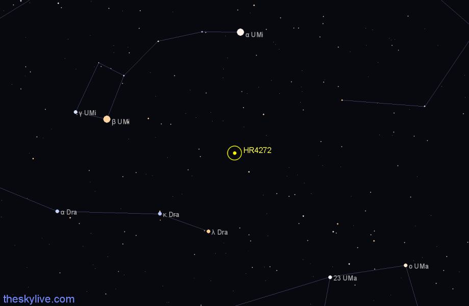 Finder chart HR4272 star