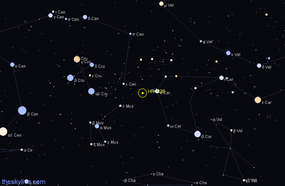 Finder chart HR4326 star