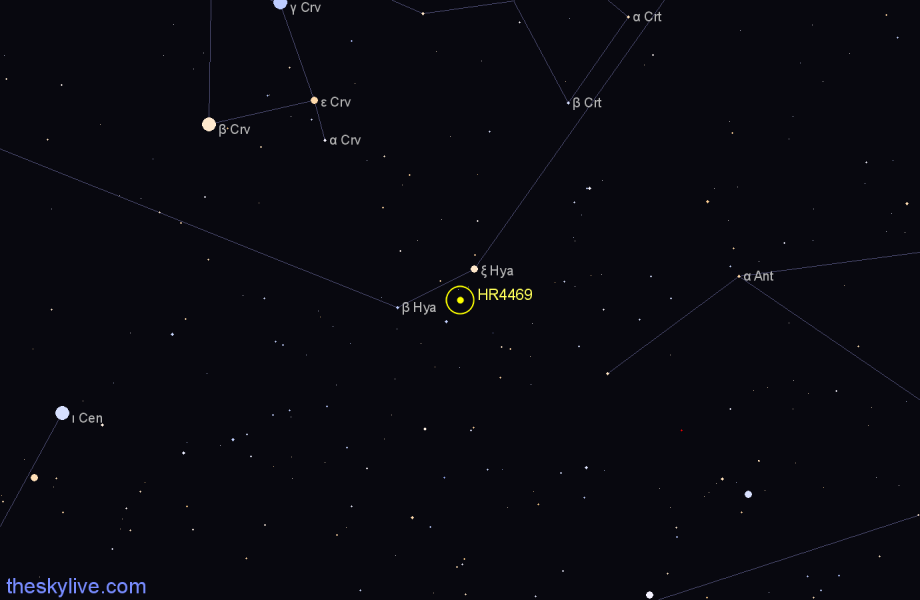 Finder chart HR4469 star