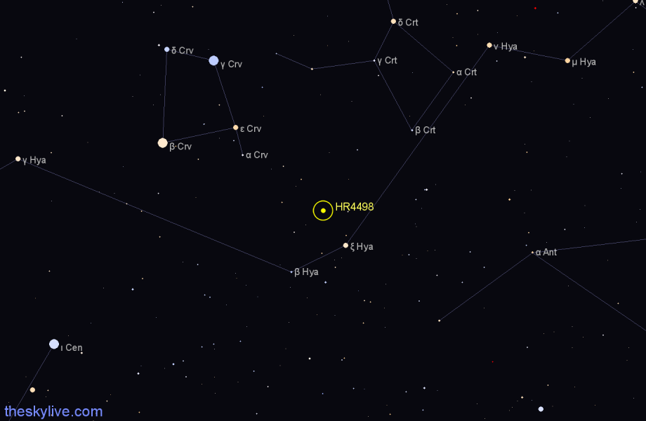 Finder chart HR4498 star