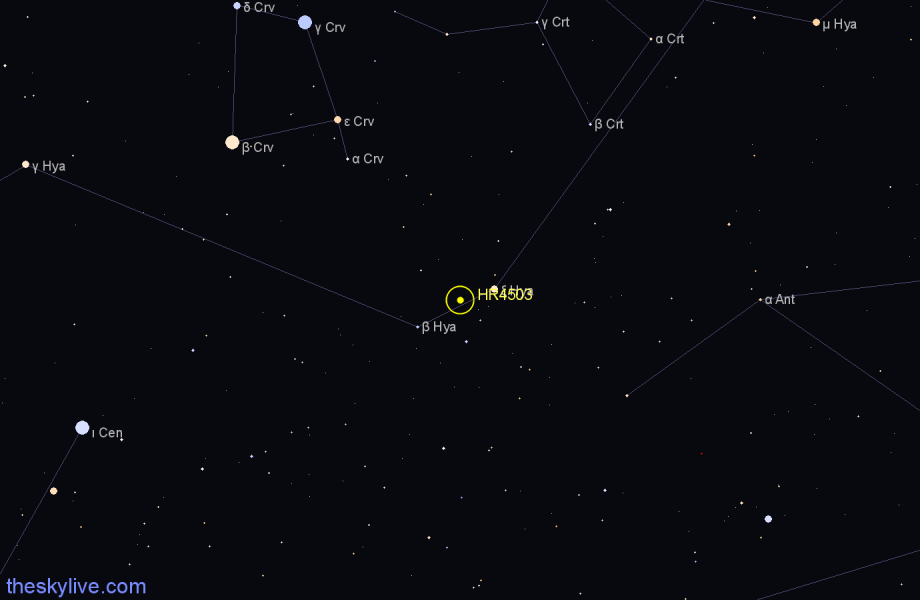 Finder chart HR4503 star