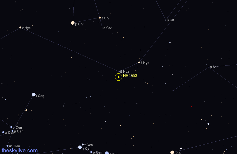 Finder chart HR4553 star