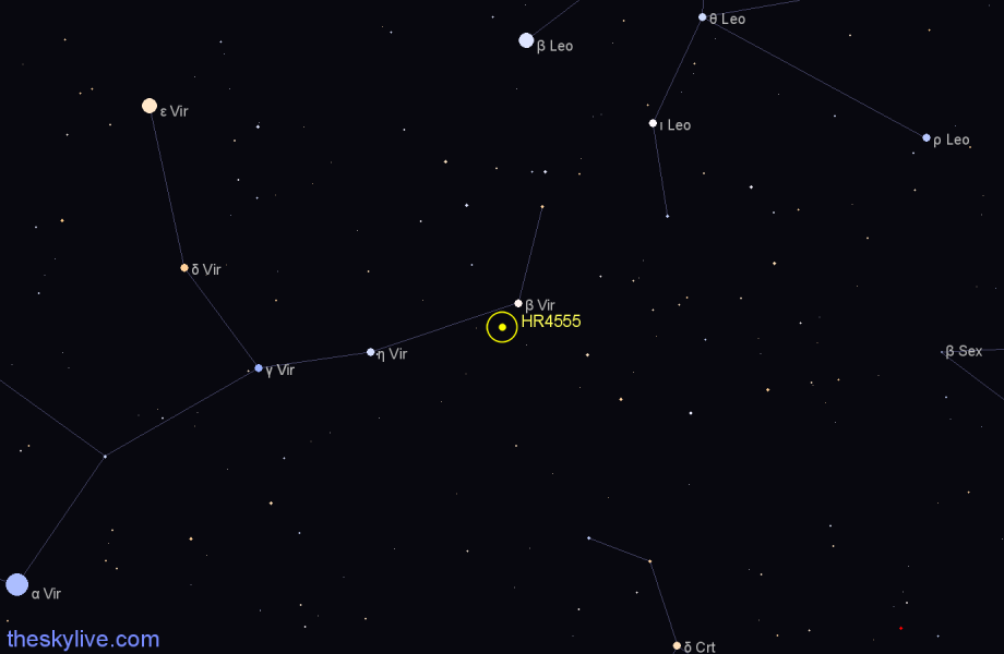 Finder chart HR4555 star