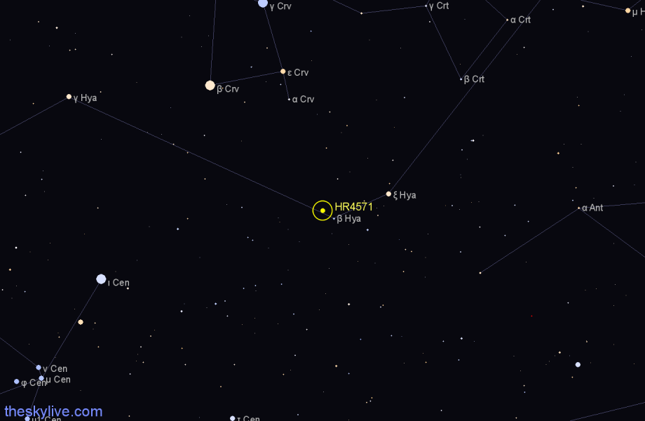 Finder chart HR4571 star