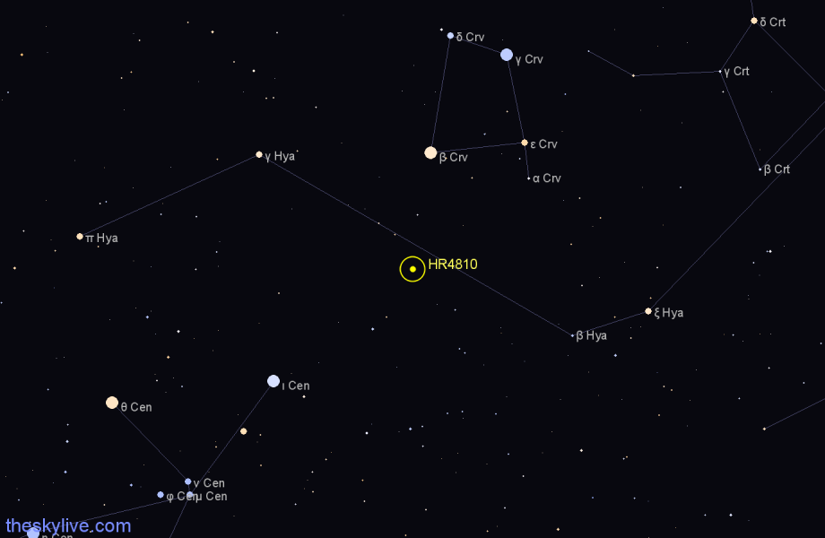 Finder chart HR4810 star