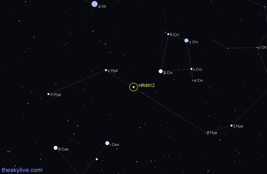 Finder chart HR4912 star