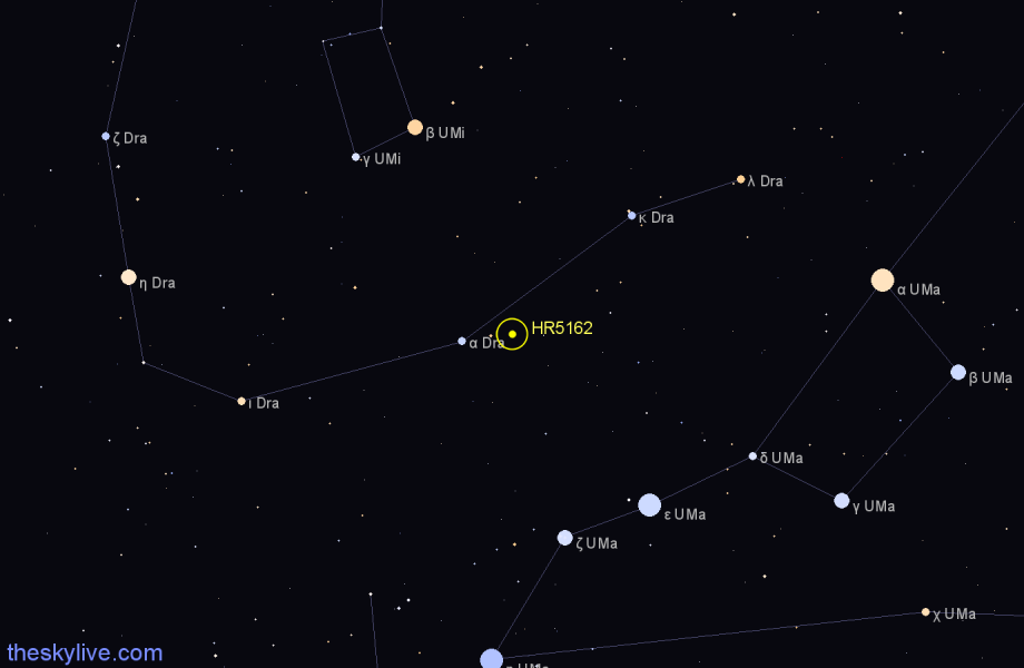 Finder chart HR5162 star