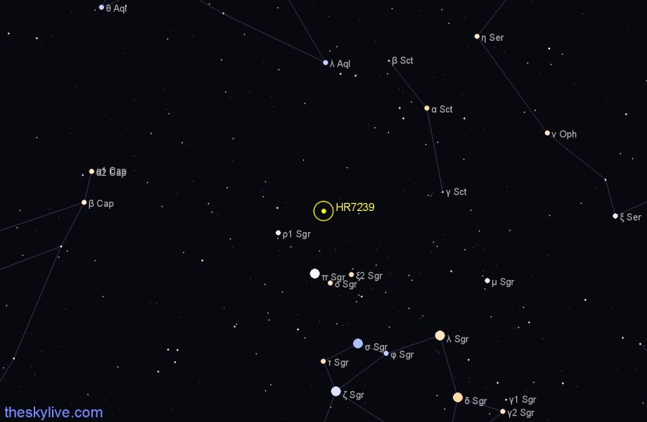 Finder chart HR7239 star
