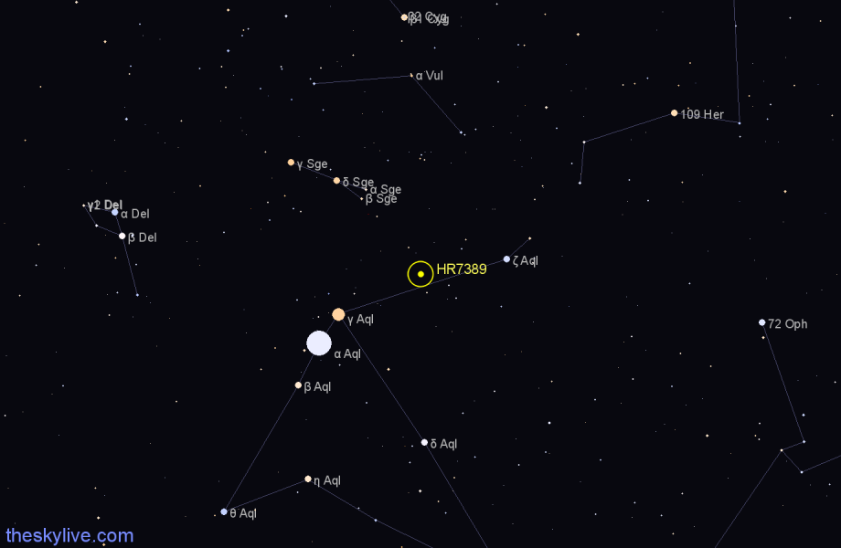 Finder chart HR7389 star