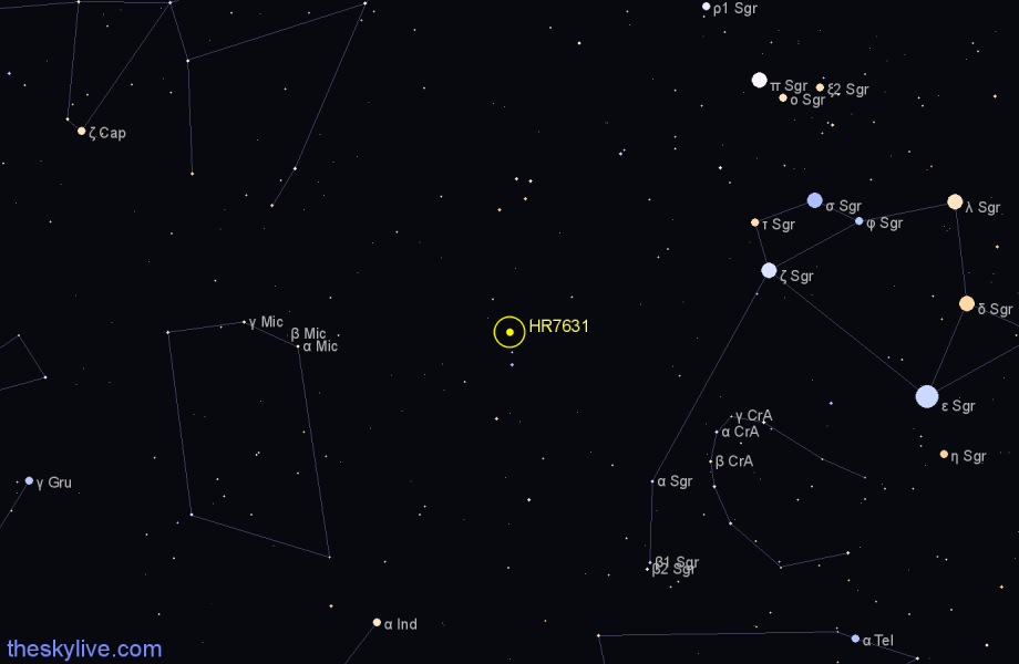 Finder chart HR7631 star