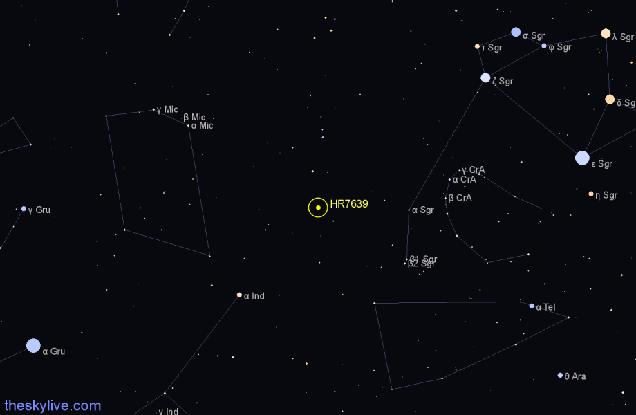 Finder chart HR7639 star