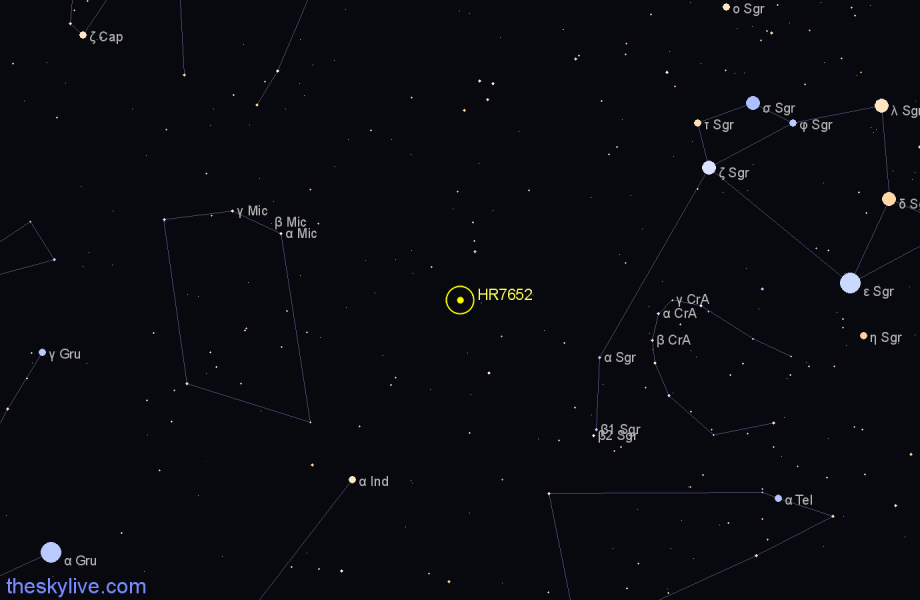 Finder chart HR7652 star